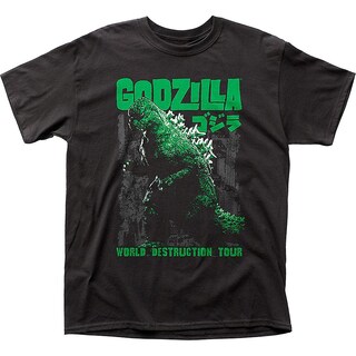 Foto 1 | Foto 1 | Camiseta Rockinstone World Destruction Tour Con Estampado De Godzilla - Venta Internacional.