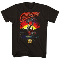 Camiseta Con Estampado Rockinstone Guns N' Roses Skeleton Skater - Venta Internacional.