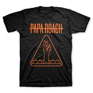 Foto 1 | Foto 1 | Camiseta Rockinstone Papa Roach Hand Icon 100% Algodón - Venta Internacional.