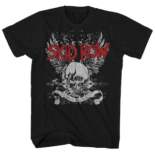 Foto 1 | Foto 1 | Camiseta Rockinstone Skid Row Skull & Wings 100% Algodón - Venta Internacional.