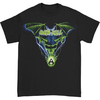 Foto 1 | Foto 1 | Camiseta Rockinstone Overkill Allover Blue Batwing Skull - Venta Internacional.