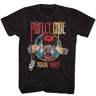 Foto 1 | Foto 1 | Camiseta Rockinstone Motley Crue Tour1987 180 G/m² 100% Algodón - Venta Internacional.