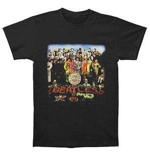 Foto 1 | Foto 1 | Camiseta Rockinstone The Beatles Vintage Sgt Negra Pimienta - Venta Internacional.