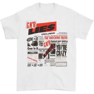 Foto 1 | Foto 1 | Camiseta Rockinstone Guns N Roses Lies 100% Algodón - Venta Internacional.