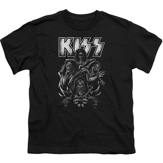 Foto 1 | Foto 1 | Camiseta Rockinstone Kiss Skull 100% Algodón 180 G/m² - Venta Internacional.