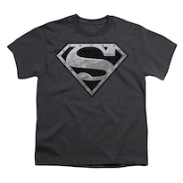 Camiseta Rockinstone Superman Super Metallic Shield Para Jóvenes - Venta Internacional.