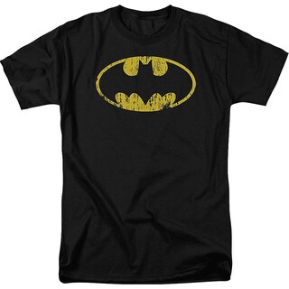 Foto 1 | Foto 1 | Camiseta Rockinstone Con Estampado De Batman Con El Símbolo De Un Murciélago Desgastado - Venta Internacional.