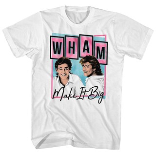 Foto 1 | Foto 1 | Camiseta Wham! Carátula De Álbum Make It Big Pastel Para Hombre - Venta Internacional.