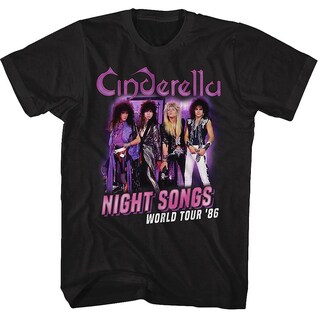 Foto 1 | Foto 1 | Camiseta Rockinstone Night Songs World Tour Cinderella - Venta Internacional.