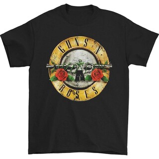 Foto 1 | Foto 1 | Camiseta Rockinstone Guns N Roses Con Estampado De Balas Desgastado - Venta Internacional.