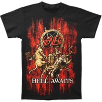 Camiseta Rockinstone Slayer Hell Awaits Blood Print - Venta Internacional.