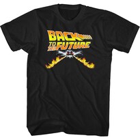 Camiseta Rockinstone Delorean Fire Tracks 100% Algodón - Venta Internacional.