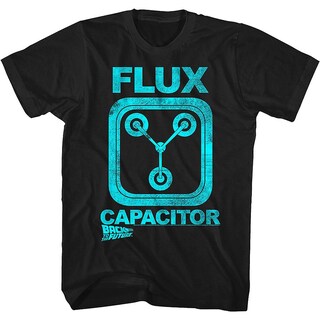 Foto 1 | Foto 1 | Camiseta Rockinstone Black Flux Capacitor 180 G/m², 100% Algodón - Venta Internacional.