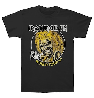 Foto 1 | Foto 1 | Camiseta Rockinstone Iron Maiden Killers World Tour 81 - Venta Internacional.