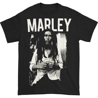 Foto 1 | Foto 1 | Camiseta Rockinstone Bob Marley En Blanco Y Negro 100% Algodón - Venta Internacional.