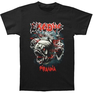 Foto 1 | Foto 1 | Camiseta Exodus Piranha Rockinstone 100% Algodón 180 G/m² - Venta Internacional.