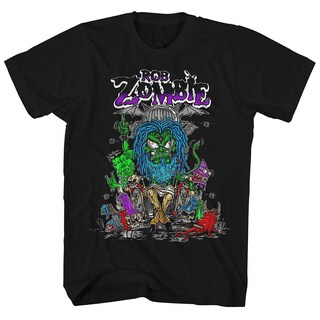 Foto 1 | Foto 1 | Camiseta Con Estampado De Dibujos Animados De Rob Zombie Baphomet Para Hombre - Venta Internacional.
