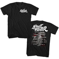 Camiseta Rockinstone Street Fighter Con Fechas De Lanzamiento, 180 G/m² - Venta Internacional.