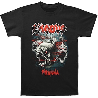 Foto 1 | Foto 1 | Camiseta Exodus Piranha Rockinstone 100% Algodón 180 G/m² - Venta Internacional.