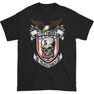 Foto 1 | Foto 1 | Camiseta Rockinstone Five Finger Death Punch Con Estrellas Y Rayas - Venta Internacional.