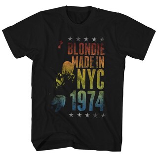 Foto 1 | Foto 1 | Camiseta Rockinstone Blondie Hecha En Nueva York 1974 Para Hombre - Venta Internacional.