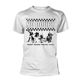Foto 1 | Foto 1 | Camiseta Rockinstone No Doubt Chequer Desgastada para Hombre - Venta Internacional