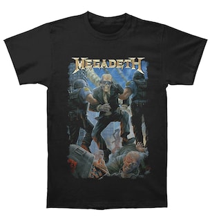 Foto 1 | Foto 1 | Camiseta Rockinstone Megadeth Vic Taken Away De Algodón 180 G/m² - Venta Internacional.
