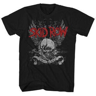 Foto 1 | Foto 1 | Camiseta Rockinstone Skid Row Skull & Wings 100% Algodón - Venta Internacional.