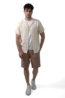 Foto 1 | Foto 1 | Camisa Comfort Fit Generra Beige Estampado Floral para Hombre