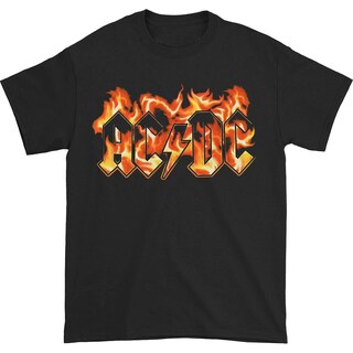 Foto 1 | Foto 1 | Camiseta Ac/dc Ac/dc Flames 100% Algodón Para Hombre - Venta Internacional.