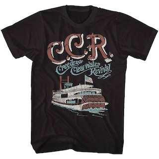 Foto 1 | Foto 1 | Camiseta Rockinstone Creedence Clearwater Revival Riverboat - Venta Internacional.