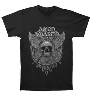 Foto 1 | Foto 1 | Camiseta Rockinstone Amon Amarth Grey Skull 100% Algodón - Venta Internacional.