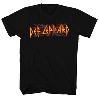 Foto 1 | Foto 1 | Camiseta Rockinstone Def Leppard Con El Logotipo De Union Jack Para Hombre - Venta Internacional.