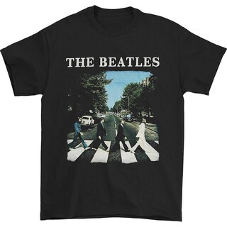 Foto 1 | Foto 1 | Camiseta Rockinstone Beatles Abbey Road & Logo 100% Algodón - Venta Internacional.