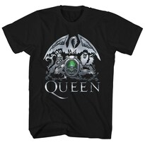 Camiseta Rockinstone Queen Metal Crest Logo 100% Algodón - Venta Internacional