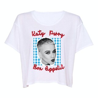 Foto 1 | Foto 1 | Camiseta Katy Perry Katy Appetite White Fashion Para Mujer - Venta Internacional.