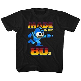 Foto 1 | Foto 1 | Camiseta Rockinstone Mega Man Hecha En Los 80 Para Jóvenes - Venta Internacional.