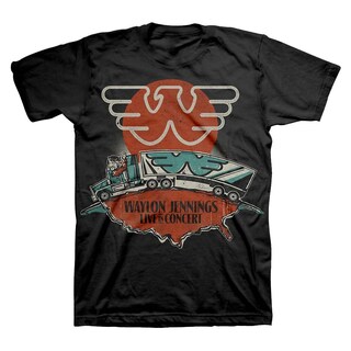 Foto 1 | Foto 1 | Camiseta Rockinstone Waylon Jennings Live Para Hombre - Venta Internacional.