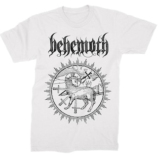 Foto 1 | Foto 1 | Camiseta Rockinstone Behemoth Lamb Sigil, Color Blanco, 180 G/m², Algodón - Venta Internacional.