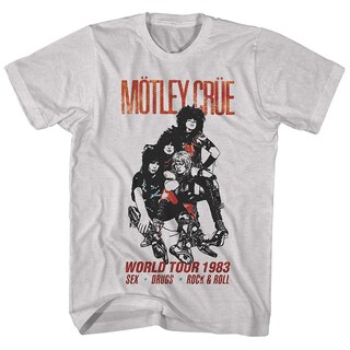 Foto 1 | Foto 1 | Camiseta Rockinstone Motley Crue World Tour '83 Para Hombre - Venta Internacional.