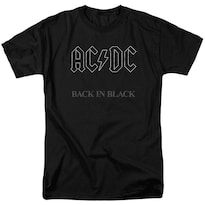Camiseta Rockinstone AC/DC Back Negra para Adultos - Venta Internacional