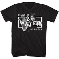 Camiseta Rockinstone Bruce Lee Be Water 180 G/m², 100% Algodón - Venta Internacional.