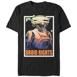 Foto 1 | Foto 1 | Camiseta Rockinstone Droid Rights Solo Star Wars Para Hombre - Venta Internacional.