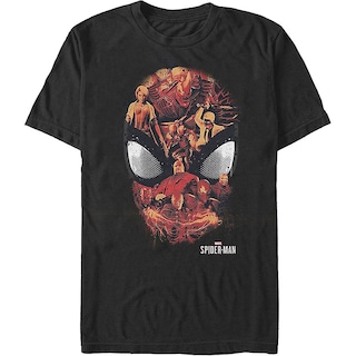 Foto 1 | Foto 1 | Camiseta Rockinstone Spider-man Con Máscara De Villanos | Marvel Comics - Venta Internacional.