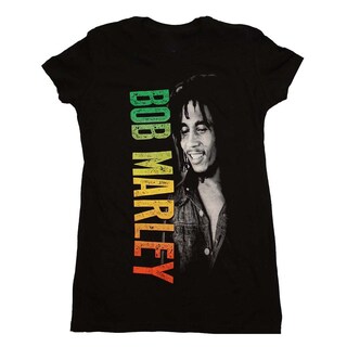 Foto 1 | Foto 1 | Camiseta Rockinstone Bob Marley Smile Gradient Para Niños - Venta Internacional.