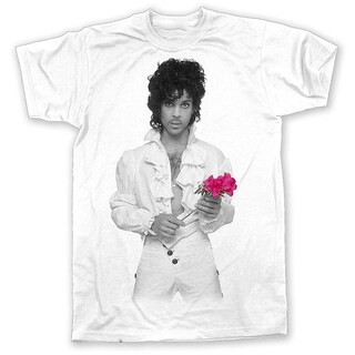 Foto 1 | Foto 1 | Camiseta Rockinstone Purple Rose Prince 180 G/m² 100% Algodón - Venta Internacional.