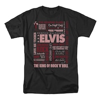 Camiseta Rockinstone Elvis Presley Whole Lotta Type - Venta Internacional.