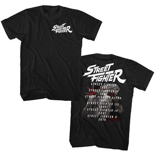 Foto 1 | Foto 1 | Camiseta Rockinstone Street Fighter Con Fechas De Lanzamiento, 180 G/m² - Venta Internacional.