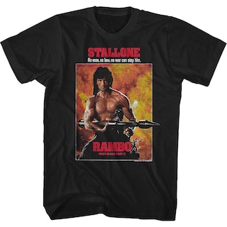 Foto 1 | Foto 1 | Camiseta Rockinstone First Blood Part Ii Poster Rambo - Venta Internacional.