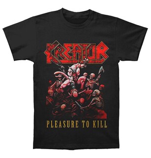 Foto 1 | Foto 1 | Camiseta Rockinstone Kreator Pleasure To Kill De Algodón De 180 G/m² - Venta Internacional.
